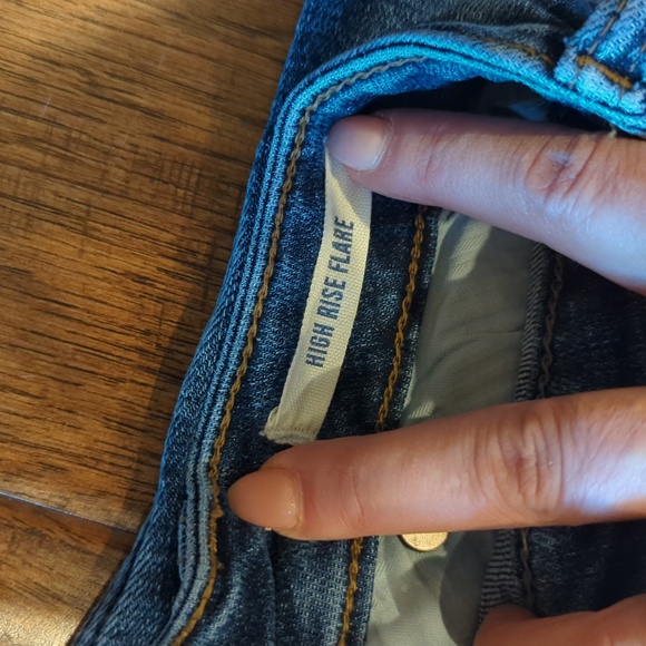 Fancy pocket 🔥flare bellbottom Jeans w/no back pockets!Copy- only have one pair! - Picture 5 of 10